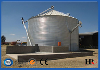 il silo verticale di stoccaggio del grano di 500T 1000T 10000T, la immersione calda ha galvanizzato i recipienti del grano del fondo piatto